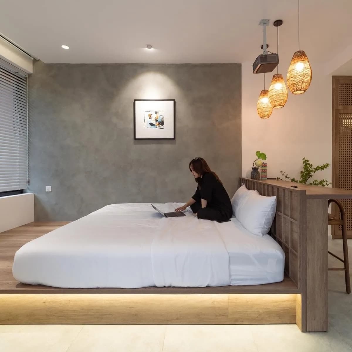 Khách sạn — đá và ánh sáng — bê tông, hình ảnh thực tế 8