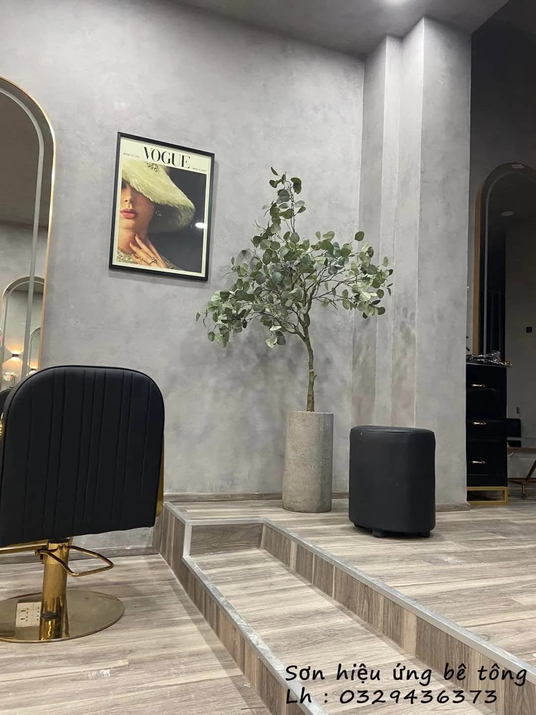 Salon Nhật Hào — bê tông, hình ảnh thực tế 3