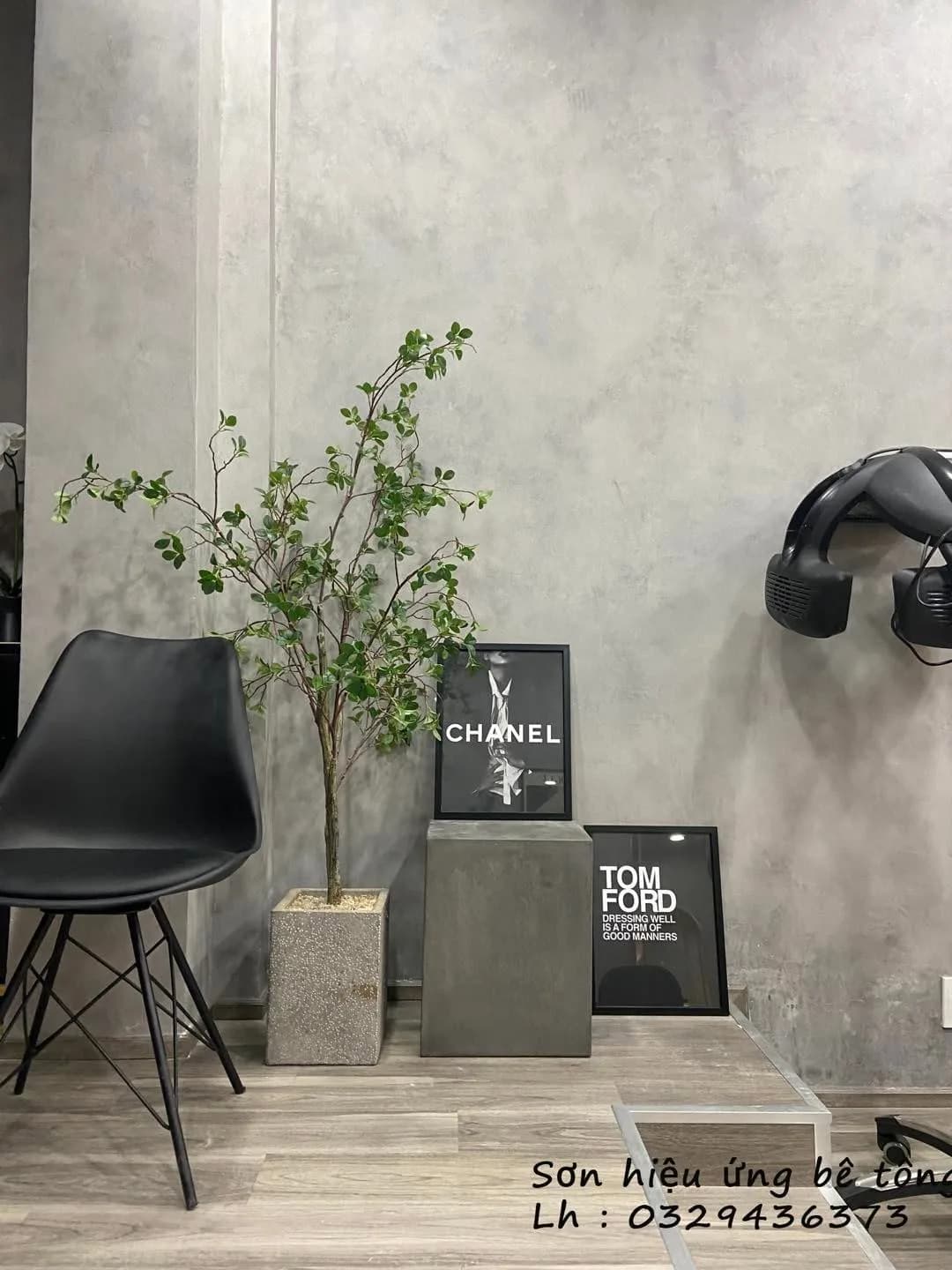 Salon Nhật Hào — bê tông, hình ảnh thực tế 4