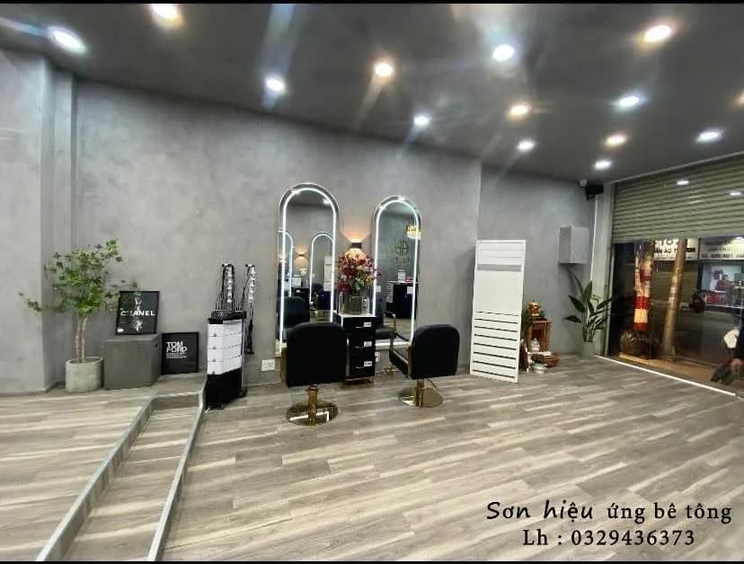 Salon Nhật Hào — bê tông, hình ảnh thực tế 6