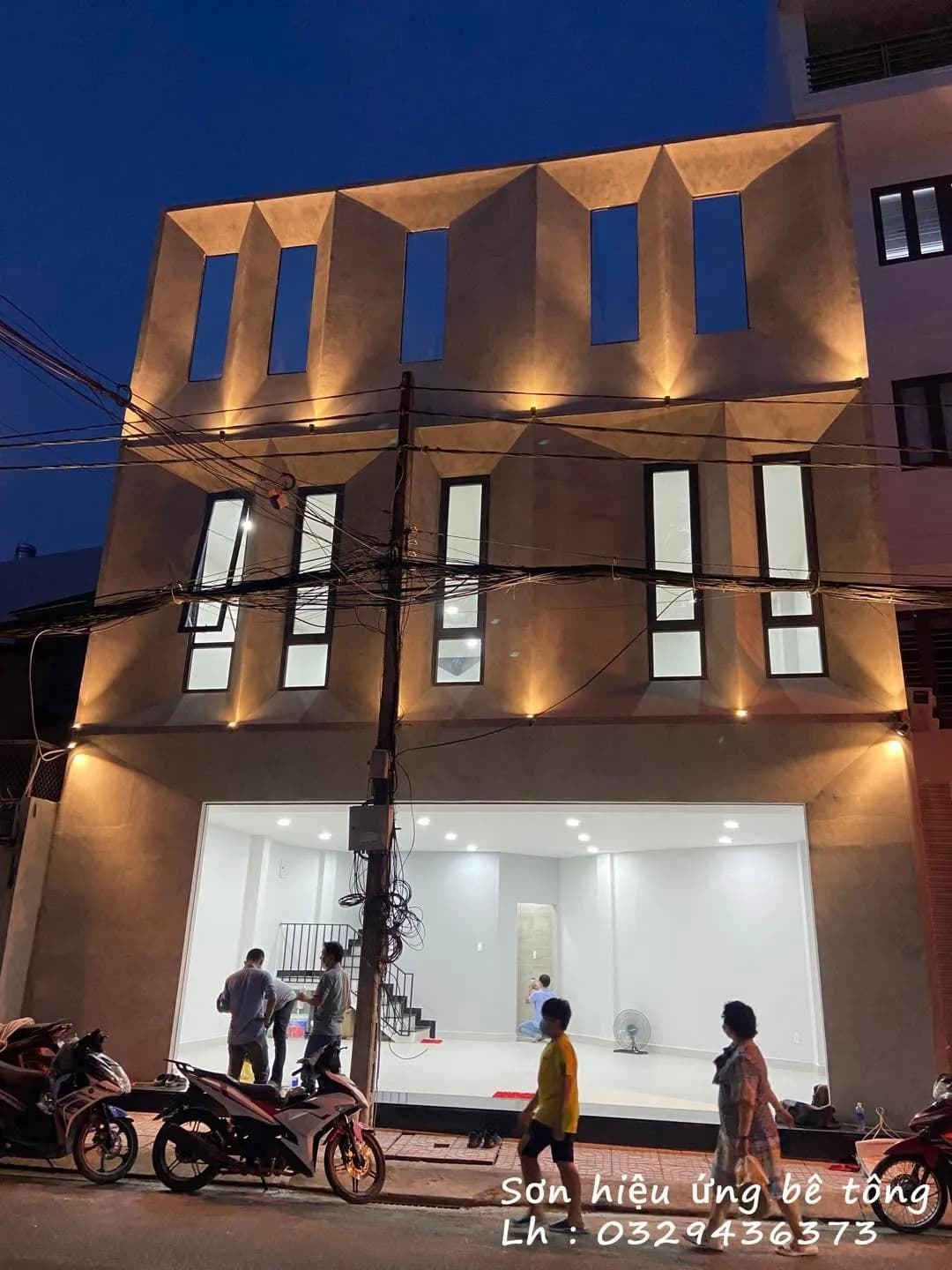 Mặt tiền Hồ Ba Kiến — bê tông, hình ảnh thực tế 3